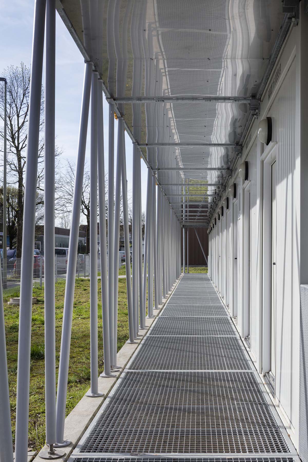 Wohnheim Container  Pagel und Henn Architekten      Architekturfotografie Jens Kirchner