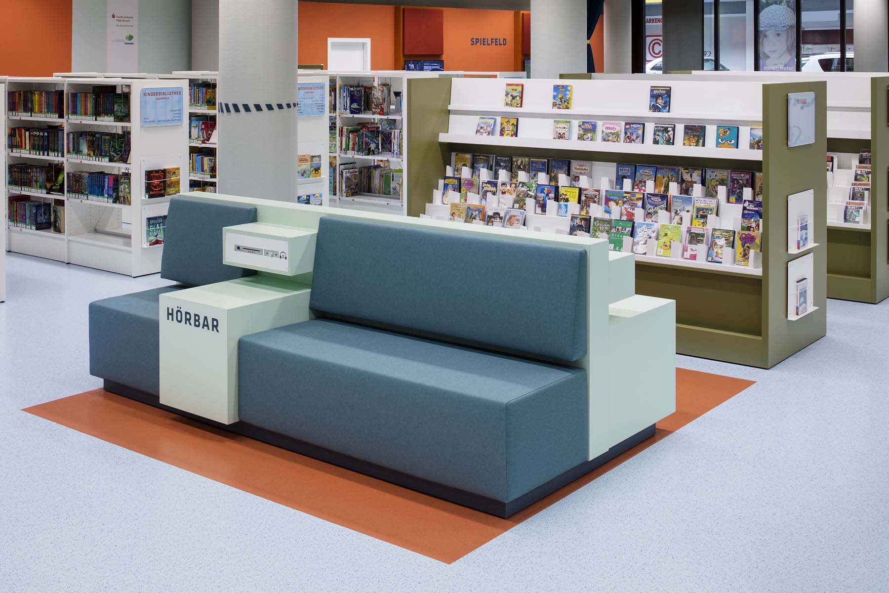 Bert Brecht Haus  Bibliothek Oberhausen  UKW Innenarchitekten      Architekturfotografie Jens Kirchner