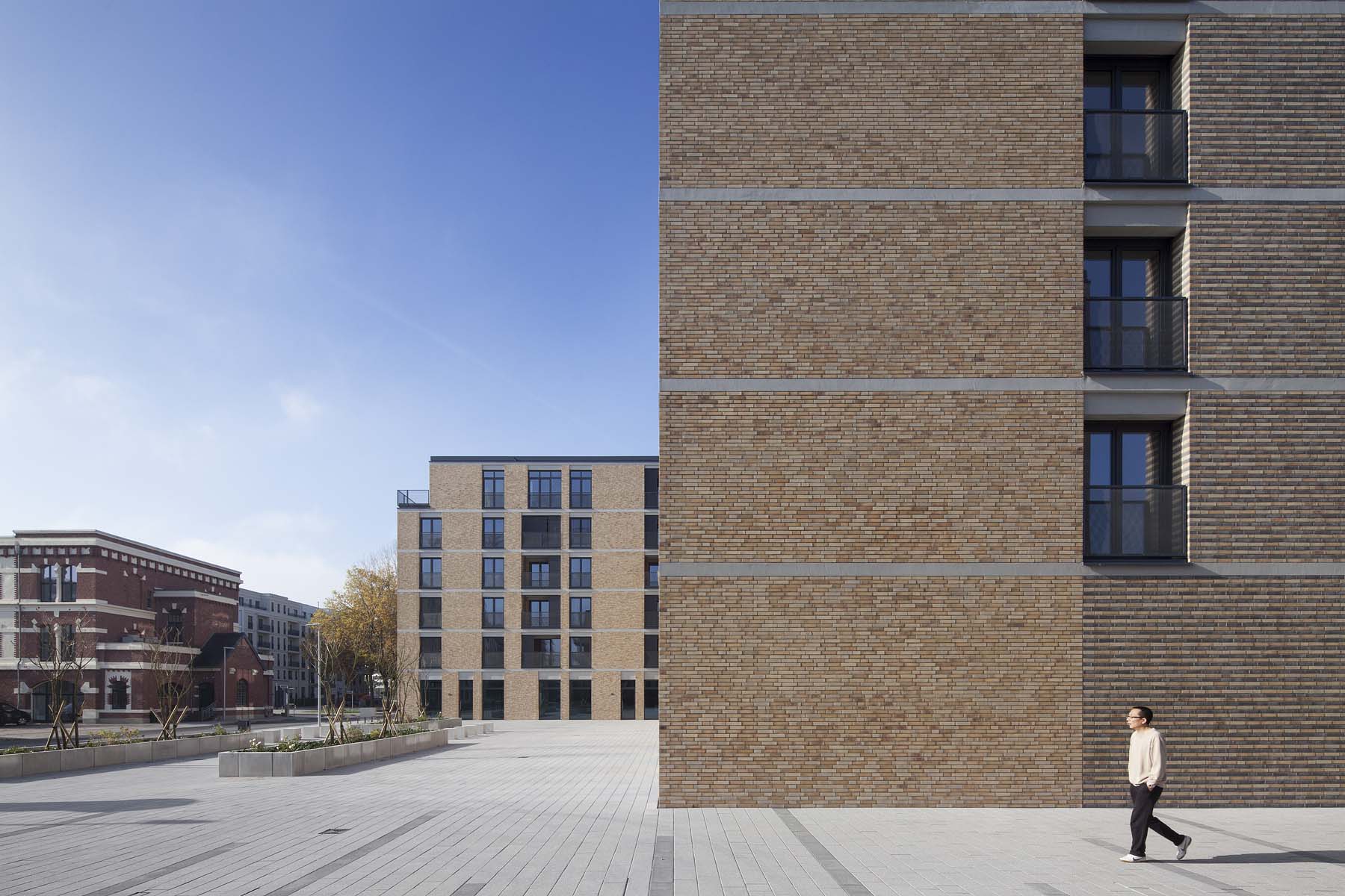 Wohnungsbau WA9 Düsseldorf  HPP Architekten      Architekturfotografie Jens Kirchner
