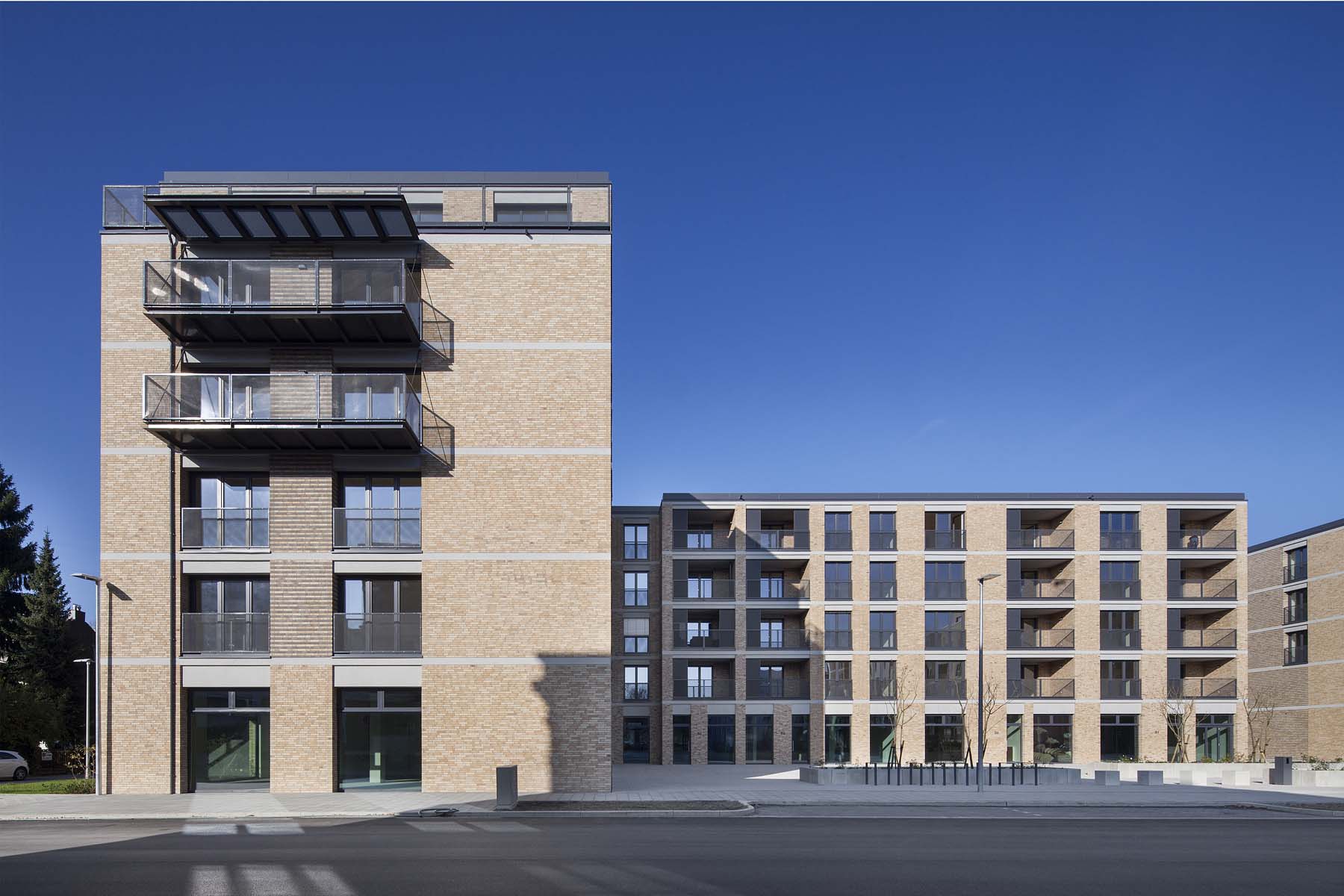 Wohnungsbau WA9 Düsseldorf  HPP Architekten      Architekturfotografie Jens Kirchner