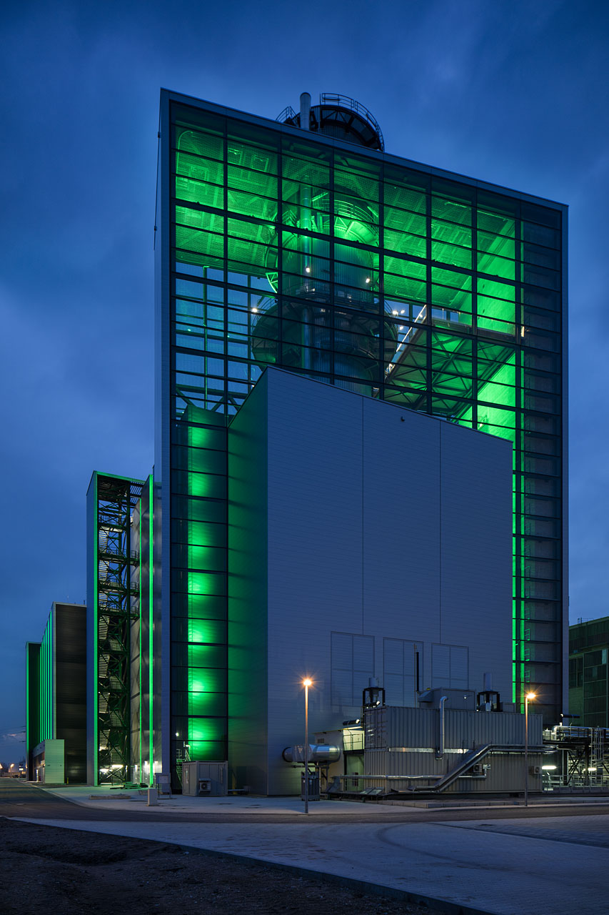 Kraftwerk Lausward Düsseldorf kadawittfeldarchitektur  Architekturfotografie Jens Kirchner