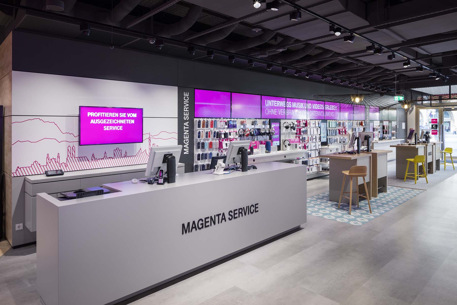 Telekom Flagshipstore München   Telekom Flagshipstore München    Architekturfotografie Jens Kirchner