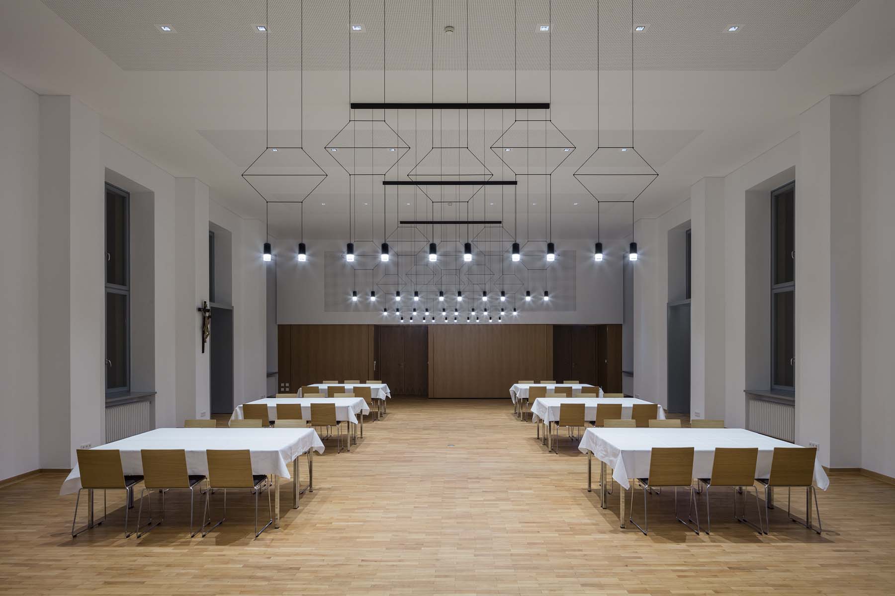 Priesterseminar Paderborn  Arens Faulhaber Lichtplanerinnen   Architekturfotografie Jens Kirchner