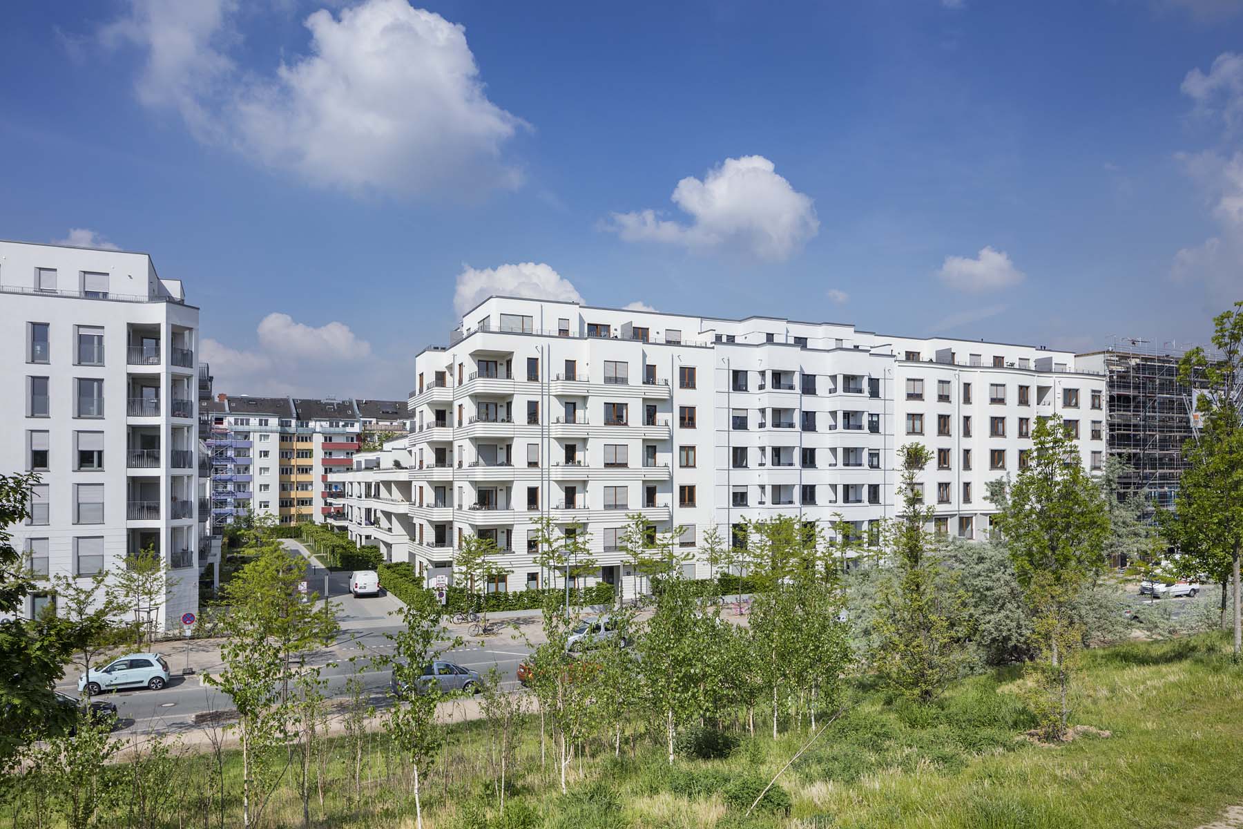 Wohnbebauung  Le Flair 12 Düsseldorf  Interboden Architekten    Architekturfotografie Jens Kirchner