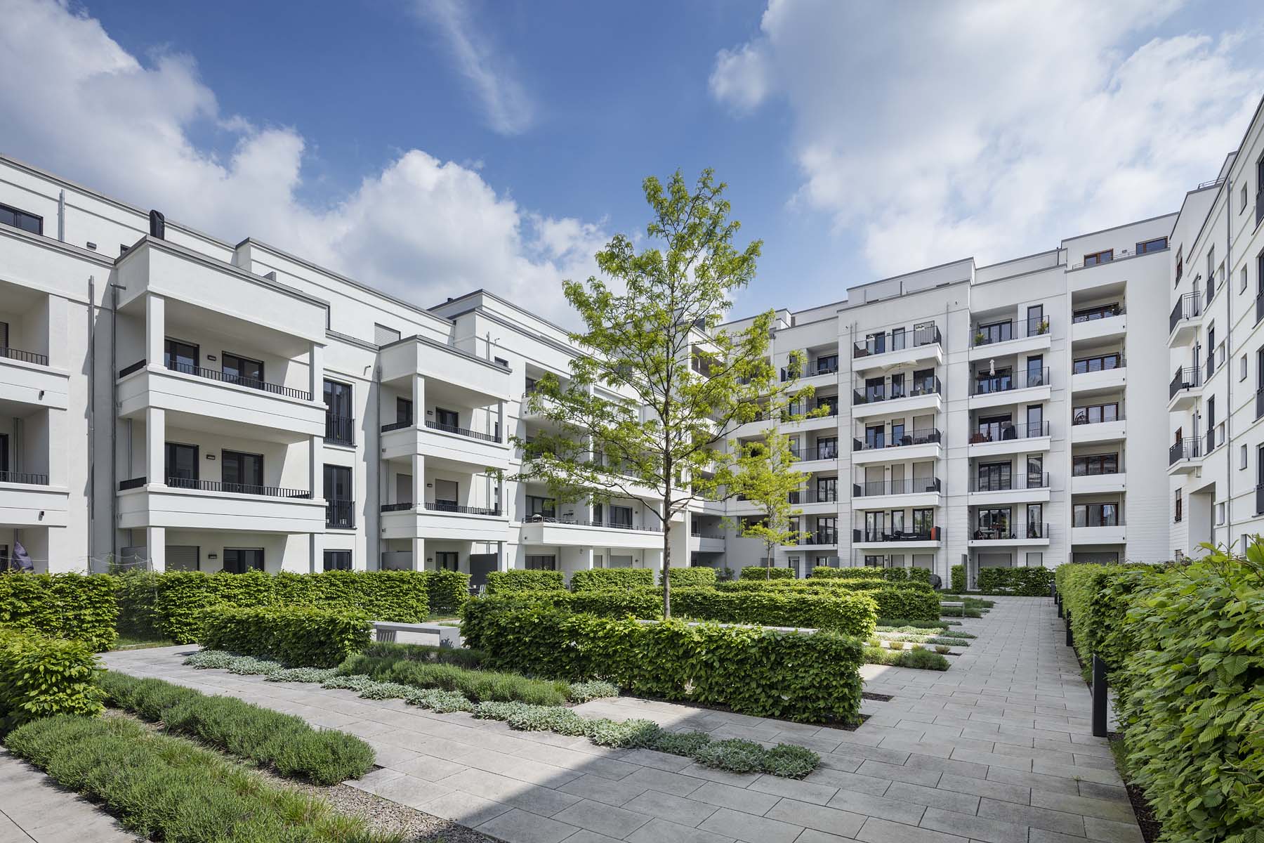 Wohnbebauung  Le Flair 12 Düsseldorf  Interboden Architekten    Architekturfotografie Jens Kirchner