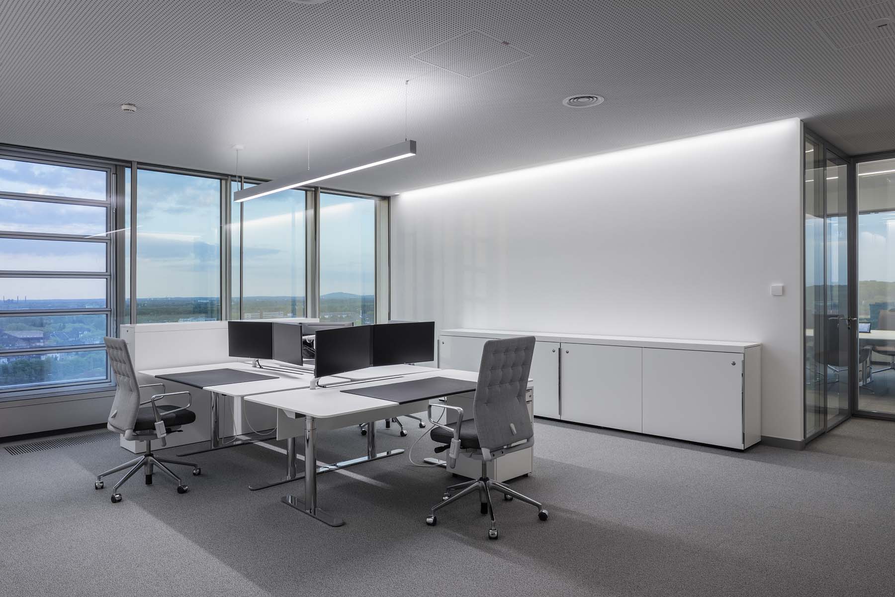 Firmenzentrale Klöckner Duisburg Arens Faulhaber Lichtplanerinnen Büro   Architekturfotografie Jens Kirchner
