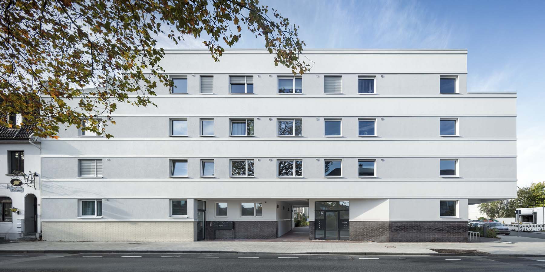 Wohnungsbau Hilden  Pagel Henn Architekten  Gesamtansicht Architekturfotografie Jens Kirchner