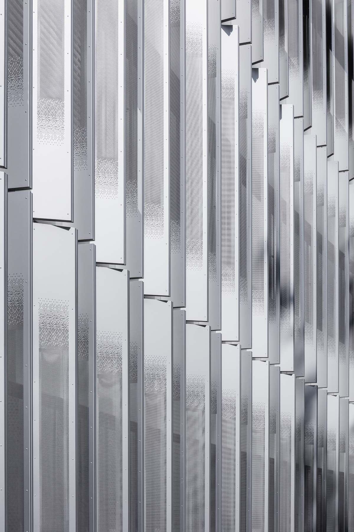 Sporthochschule Köln kadawittfeldarchitektur Detail Fassade Architekturfotografie Jens Kirchner