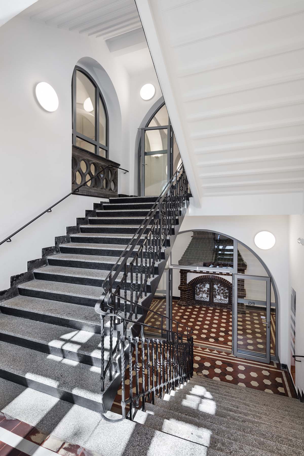Marie Kahle Schule  Bonn Hahn und Helten Architektur Treppenhaus Architekturfotografie Jens Kirchner
