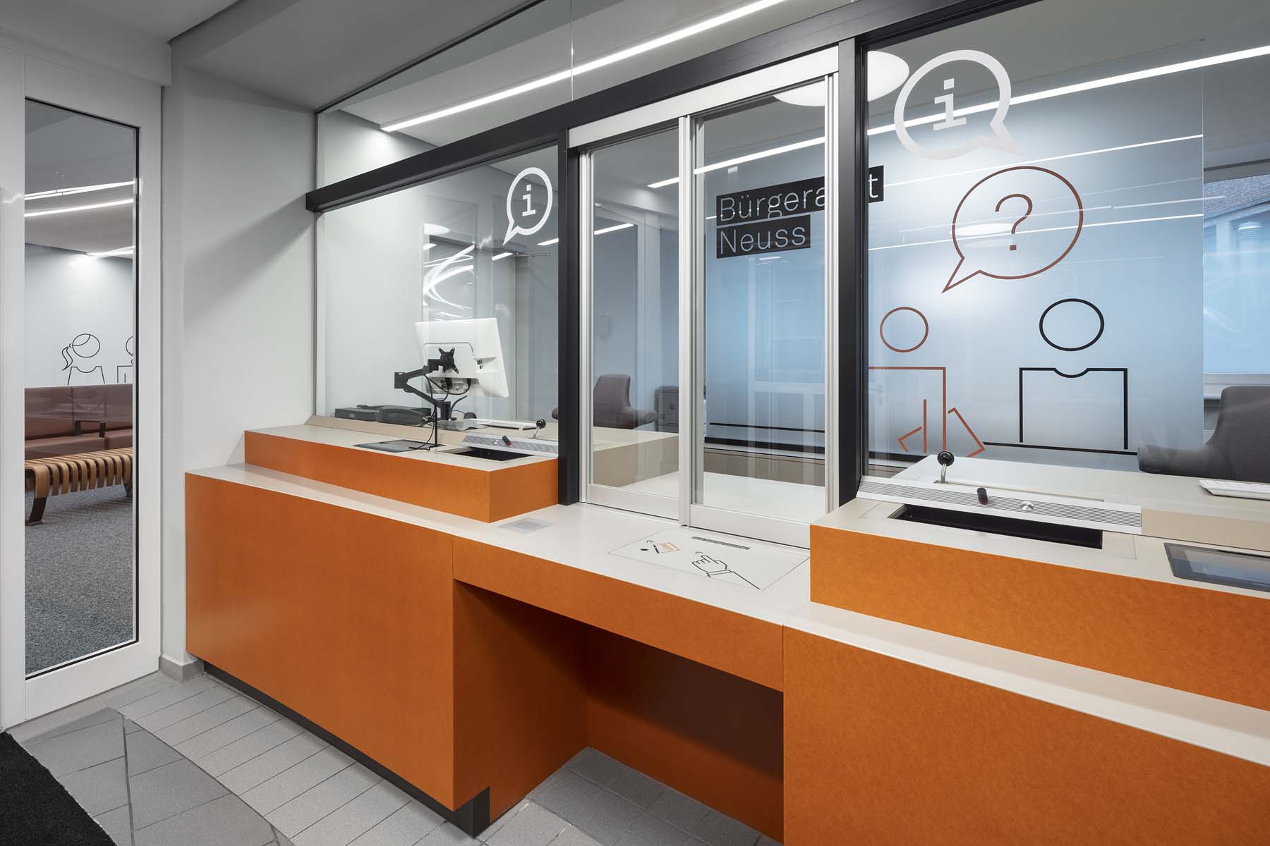 Bürgerbüro Neuss  UKW Innenarchitekten  Interior Innenarchitektur   Jens Kirchner Architekturfotografie