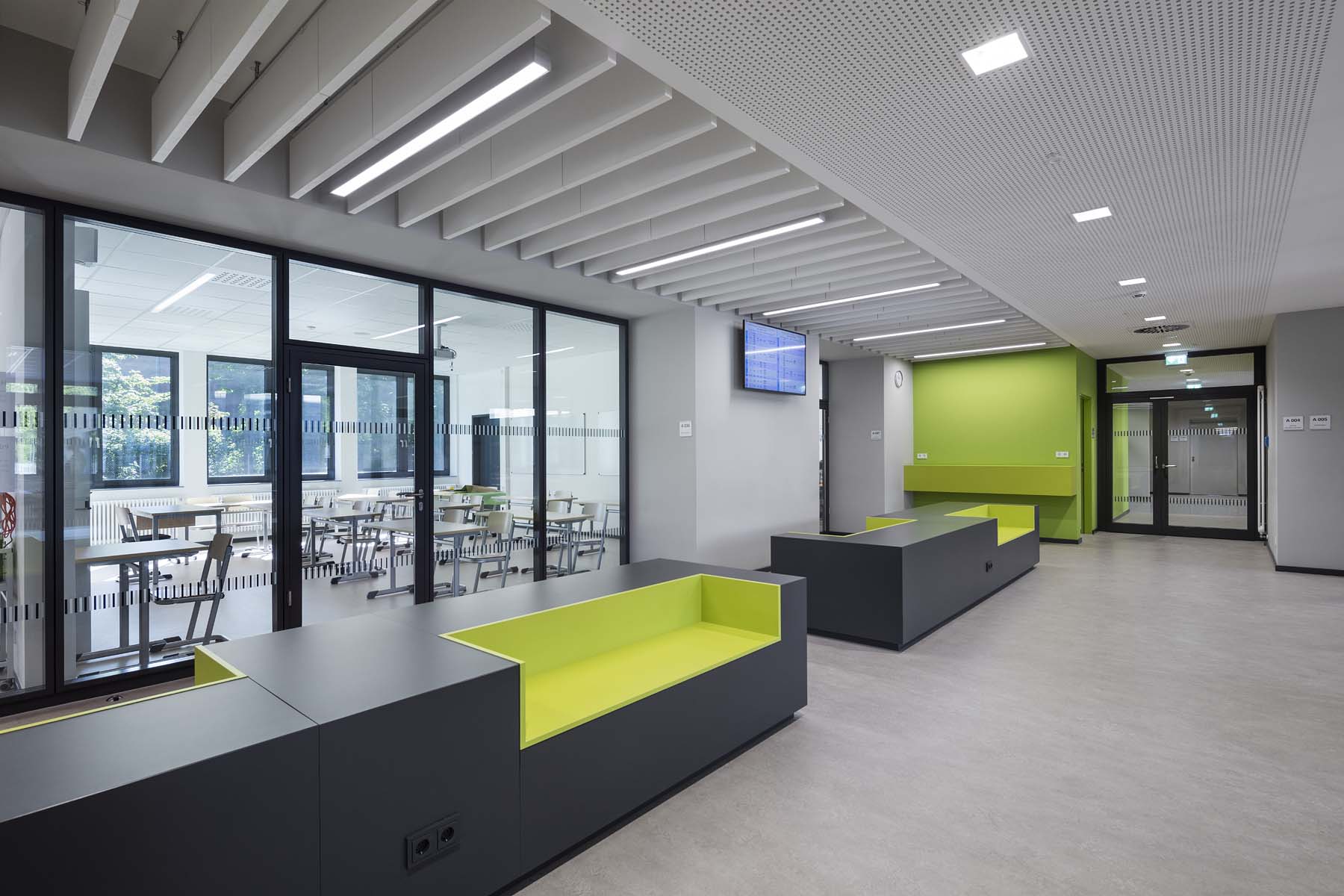 Schule Krefeld Hahn Helten Architekten      	 Architekturfotografie Jens Kirchner