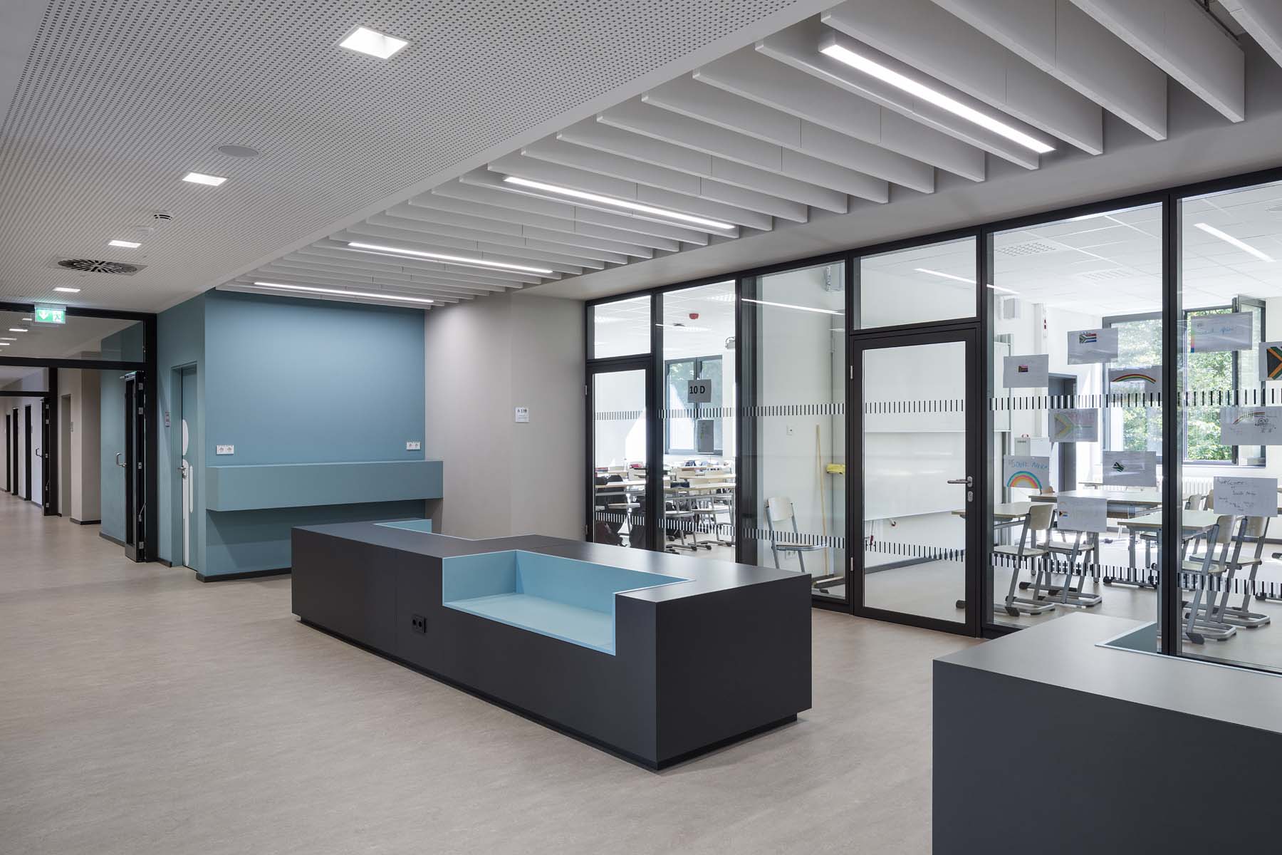 Schule Krefeld Hahn Helten Architekten       	 Architekturfotografie Jens Kirchner