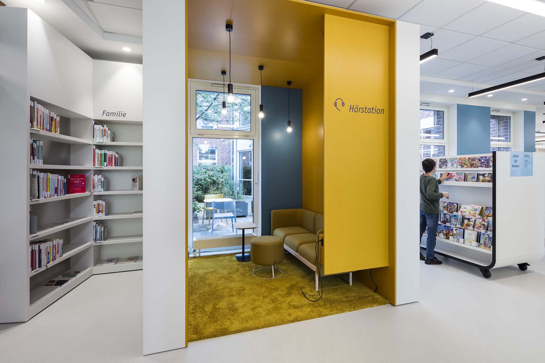 Bibliothek Verl UKW Innenarchitekten       	 Architekturfotografie Jens Kirchner