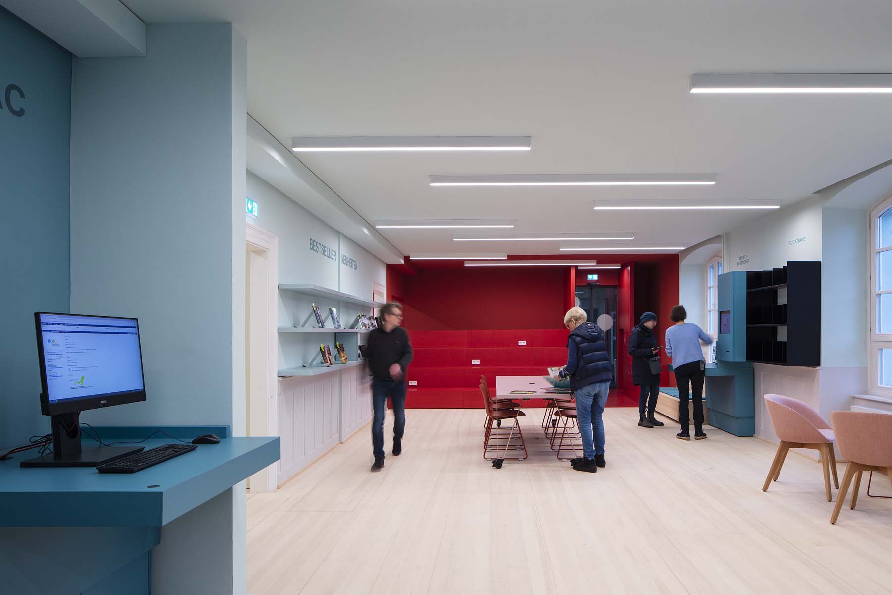 Bibliothek Waldshut  UKW Innenarchitekten Interior Innenarchitektur Architekturfotografie Jens Kirchner