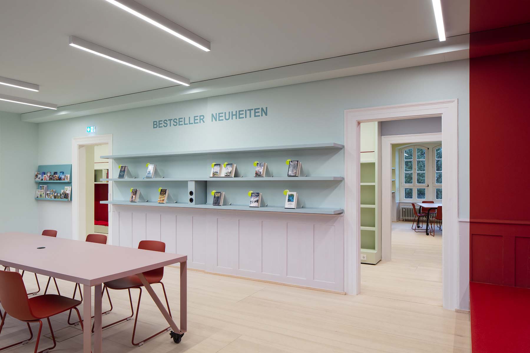 Bibliothek Waldshut  UKW Innenarchitekten Interior Innenarchitektur Architekturfotografie Jens Kirchne
