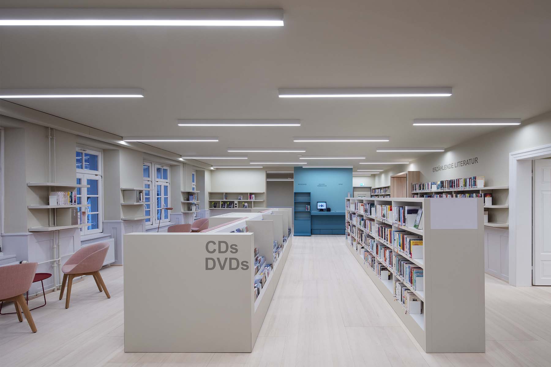Bibliothek Waldshut  UKW Innenarchitekten Interior Innenarchitektur Architekturfotografie Jens Kirchner