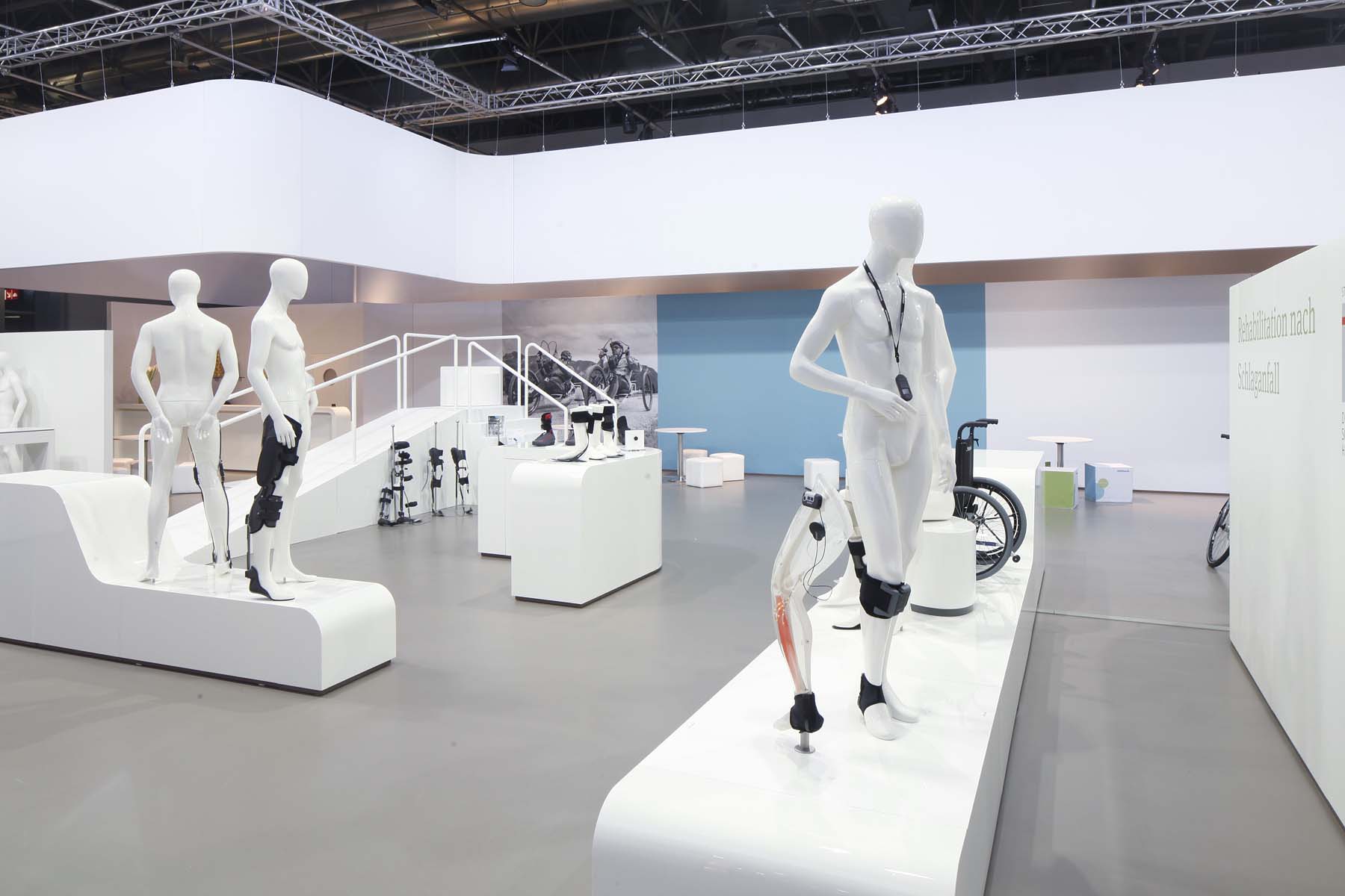 Ottobock Messestand Rehacare Düsseldorf Produkt
