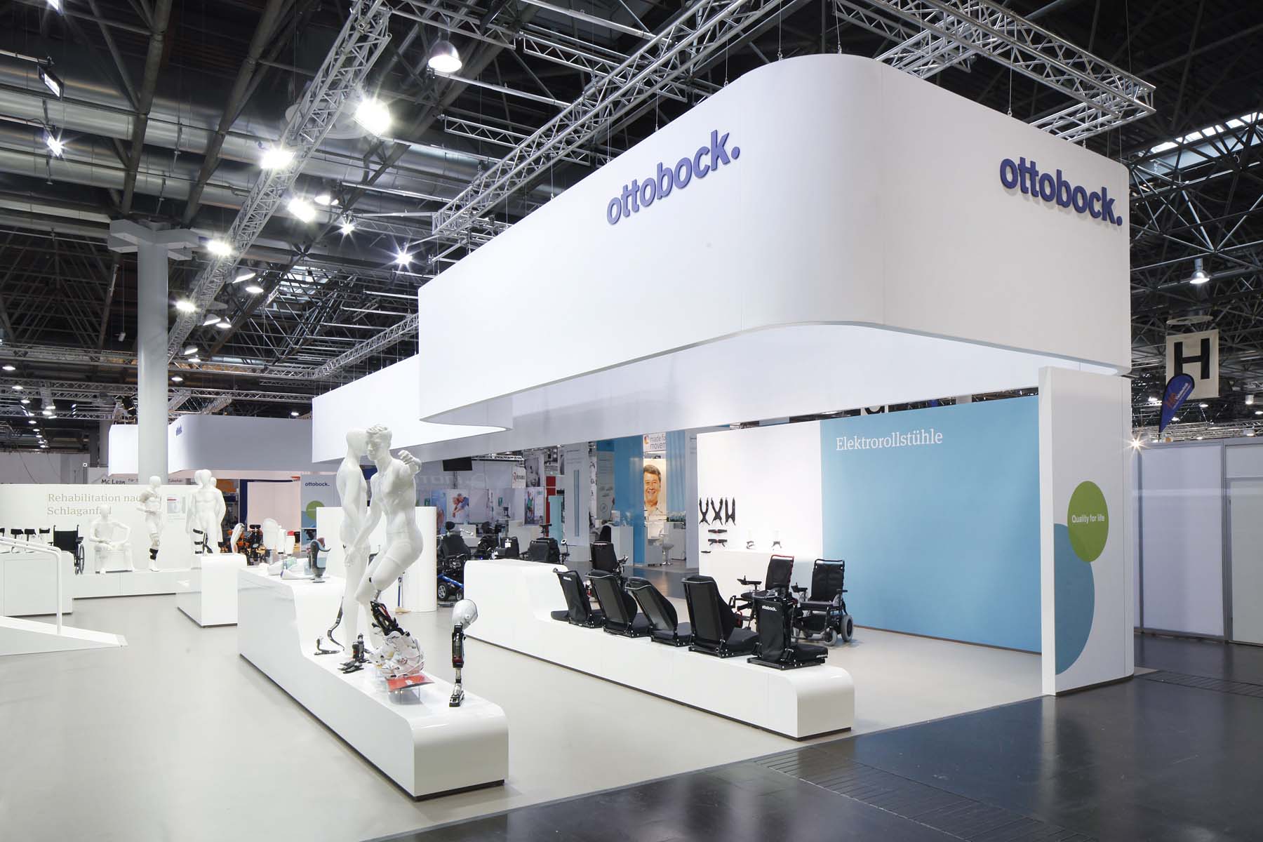 Ottobock Messestand Rehacare Düsseldorf