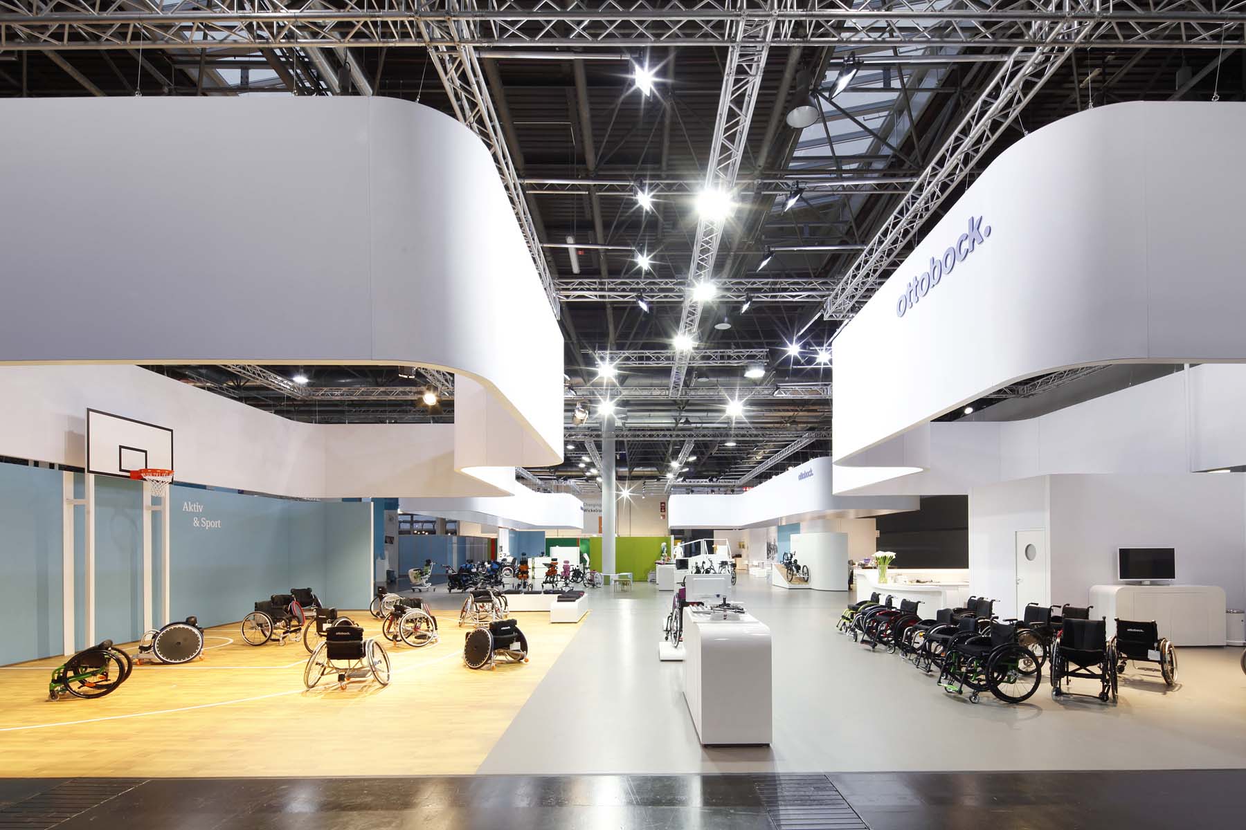 Ottobock Messestand Rehacare Düsseldorf Eingang
