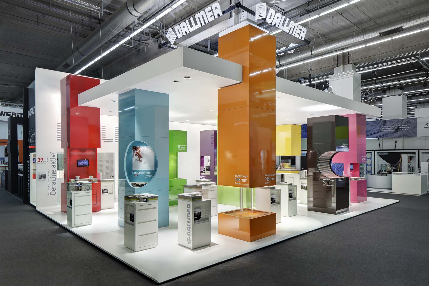 Dallmer Messestand Messe Frankfurt Gesamtansicht