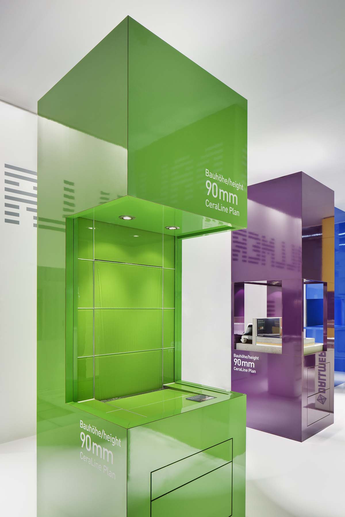 Dallmer Messestand Messe Frankfurt Vitrine