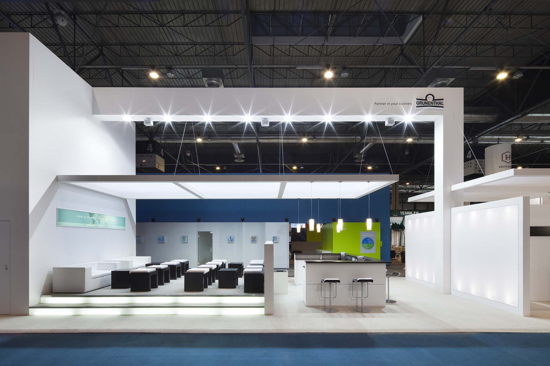 Messestand Grünenthal Messe Madrid Gesamtansicht