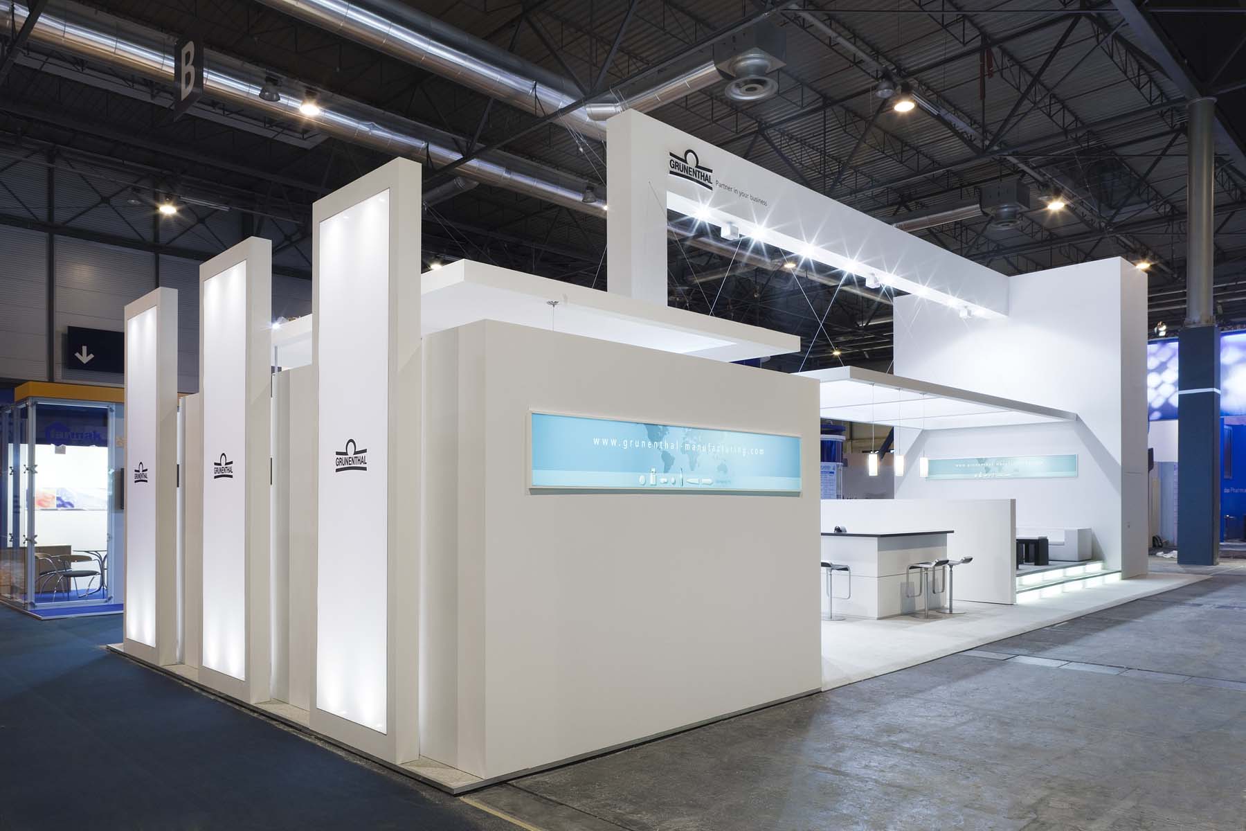 Messestand Grünenthal Messe Madrid Gesamtansicht