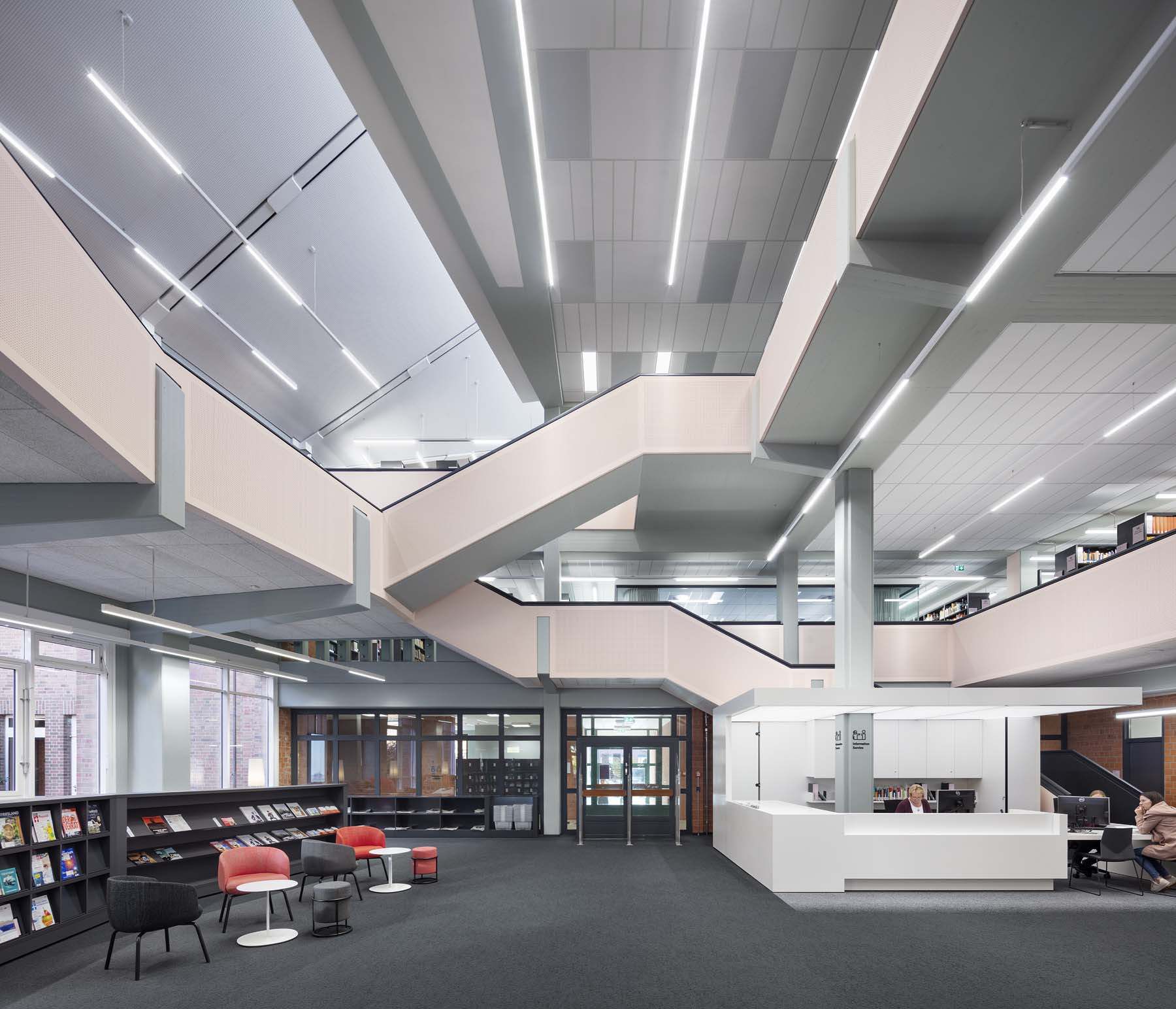 Bibliothek Emden  UKW Innenarchitekten     Architekturfotografie Jens Kirchner