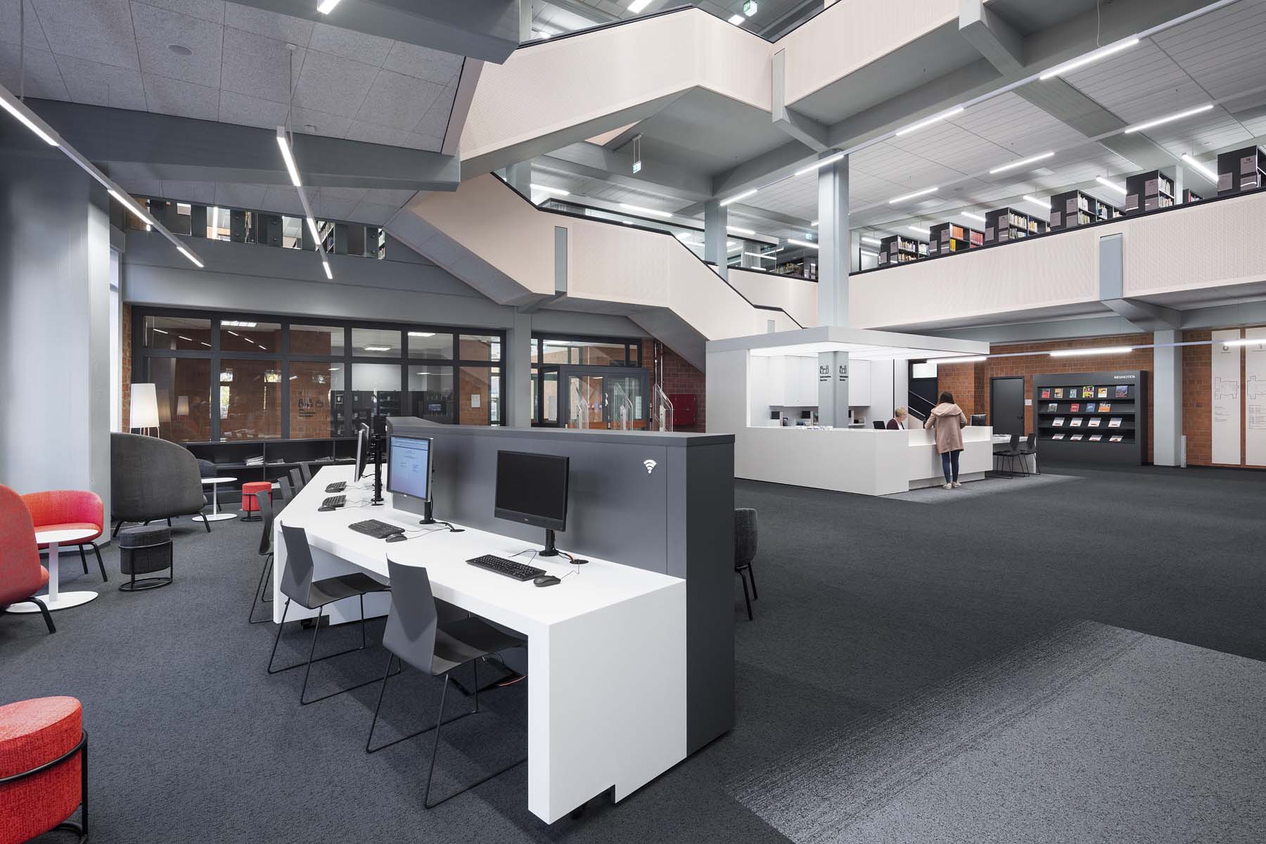 Bibliothek Emden  UKW Innenarchitekten     Architekturfotografie Jens Kirchner