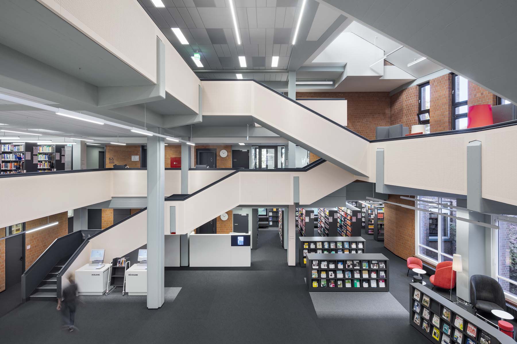 Bibliothek Emden  UKW Innenarchitekten     Architekturfotografie Jens Kirchner