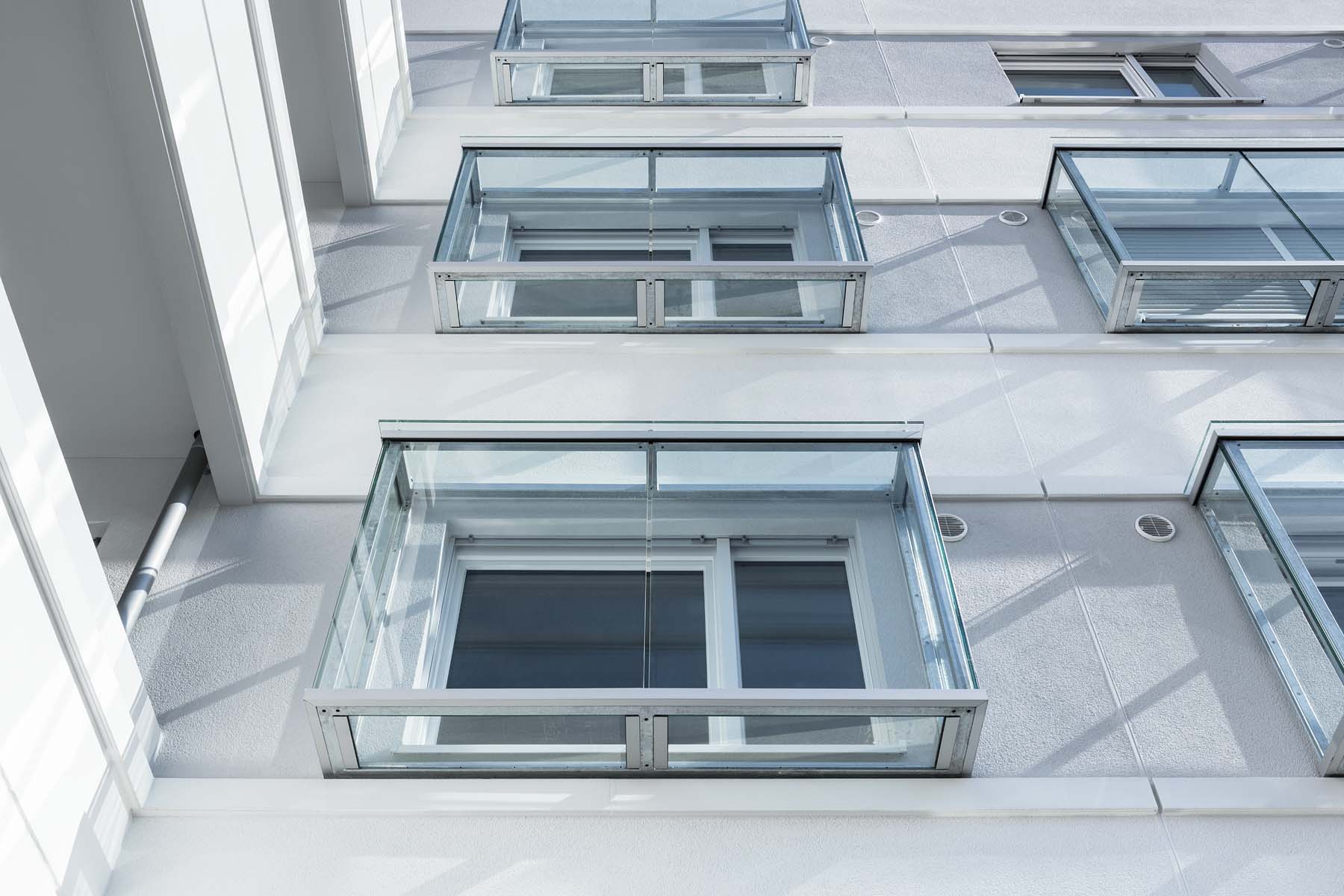 Wohnungsbau Hilden  Pagel Henn Architekten  Detail Fenster Fassadenausschnitt Architekturfotografie Jens Kirchner