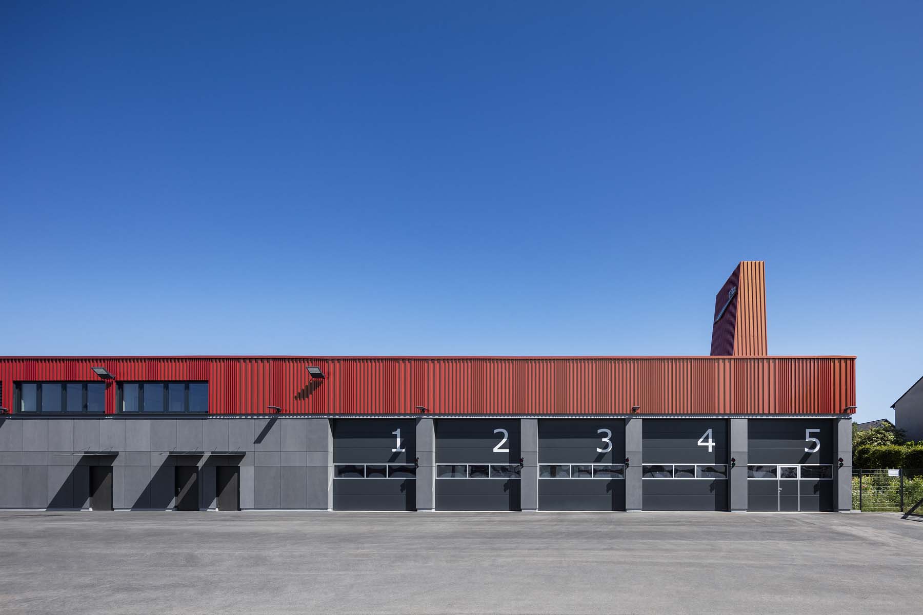 Feuerwehrwache Titz Lepel und Lepel Architekten       	 Architekturfotografie Jens Kirchner